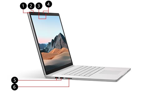 اتصالات لپ تاپ Surface Book 3 i5