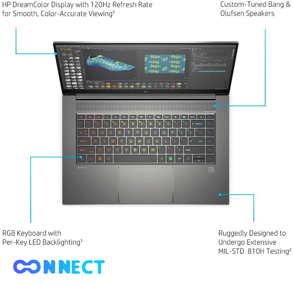 لپ تاپ HP ZBook Studio G8 i7 Gen 11 32GB T1200 15.6 FHD