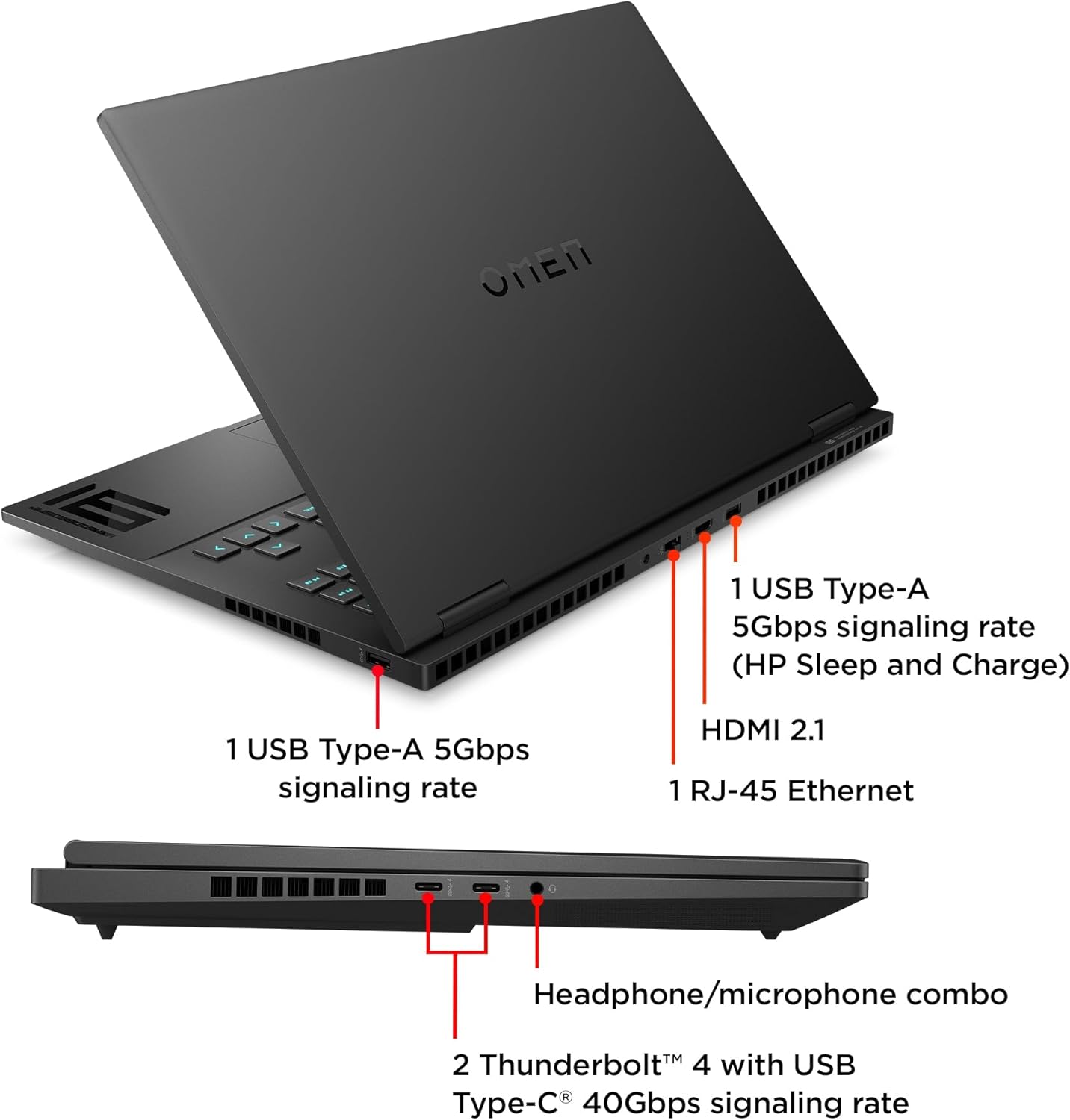 لپ تاپ HP OMEN 16 i9-13950HX 8GB NVIDIA RTX 4060 DDR6 15.6 2K 120 Hz